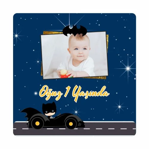 Batman Temalı Doğum Günü Magneti